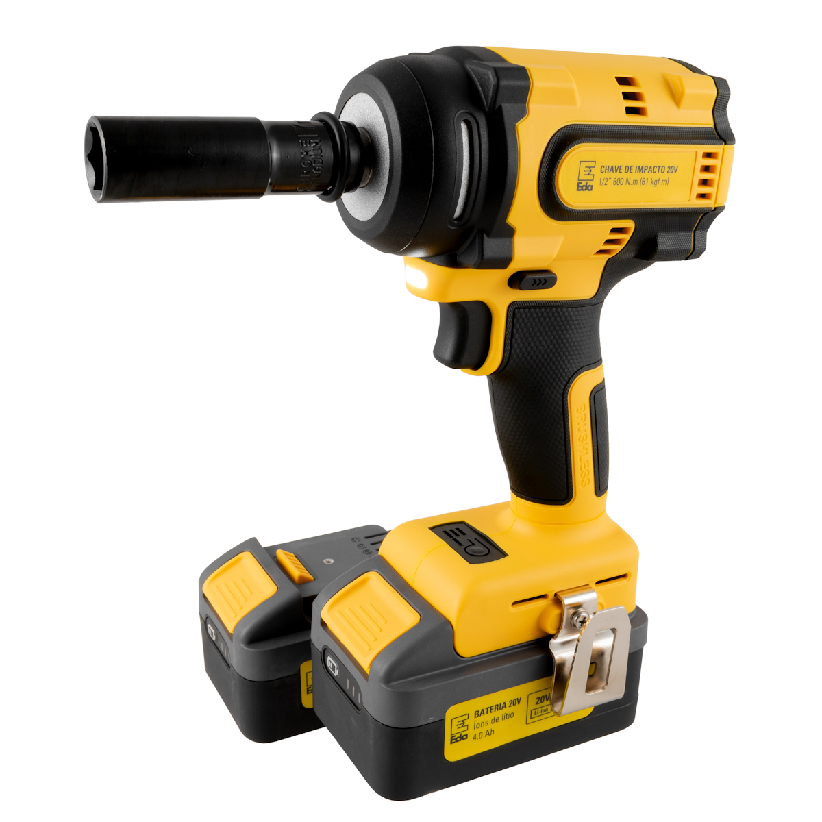 Chave de Impacto 20V 1/2″ 600 N.m (61 kgf.m)