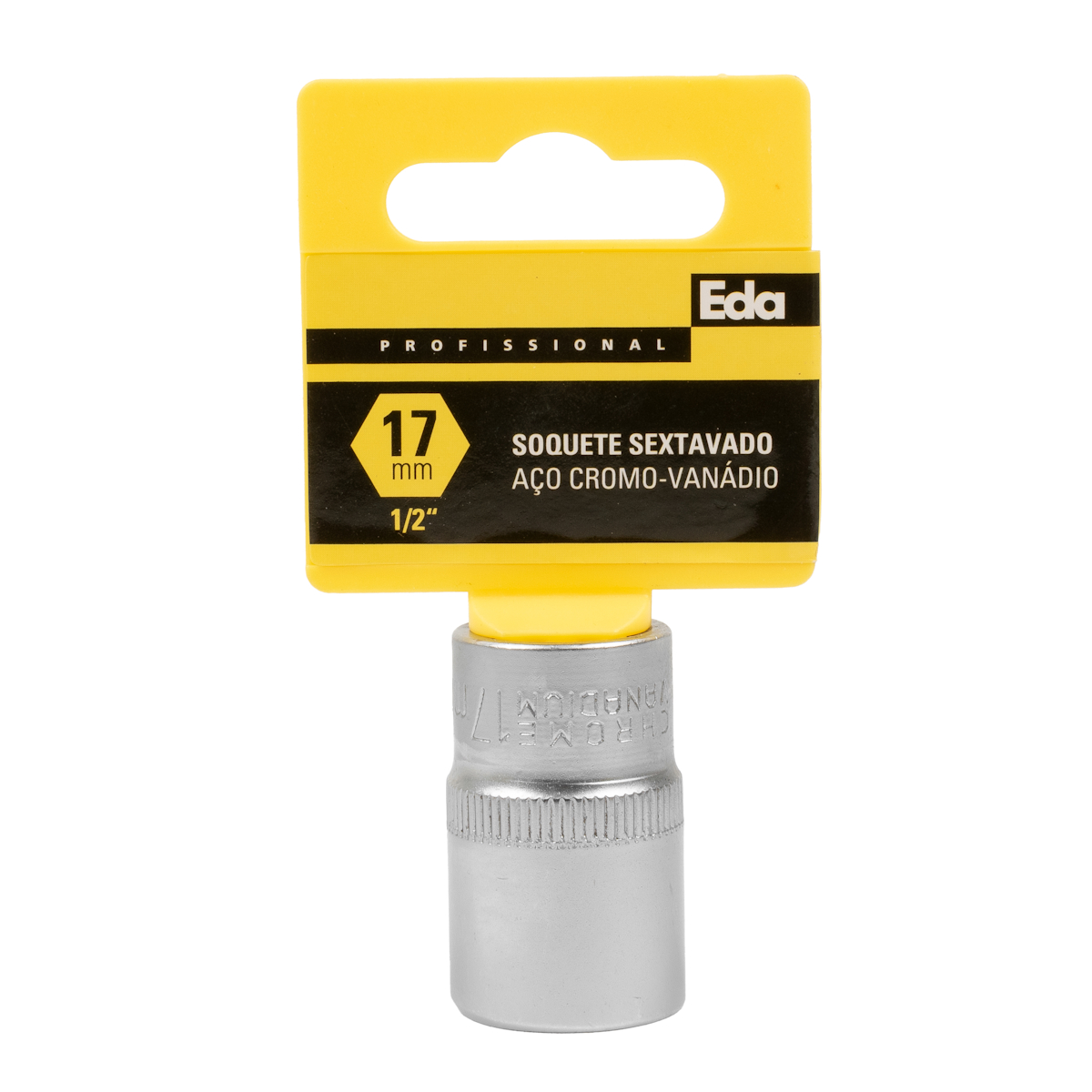 Soquete Sextavado CR-V 1/2″ 17mm